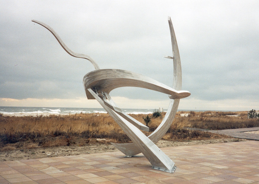 Windswept sculpture by Stephen Solomon